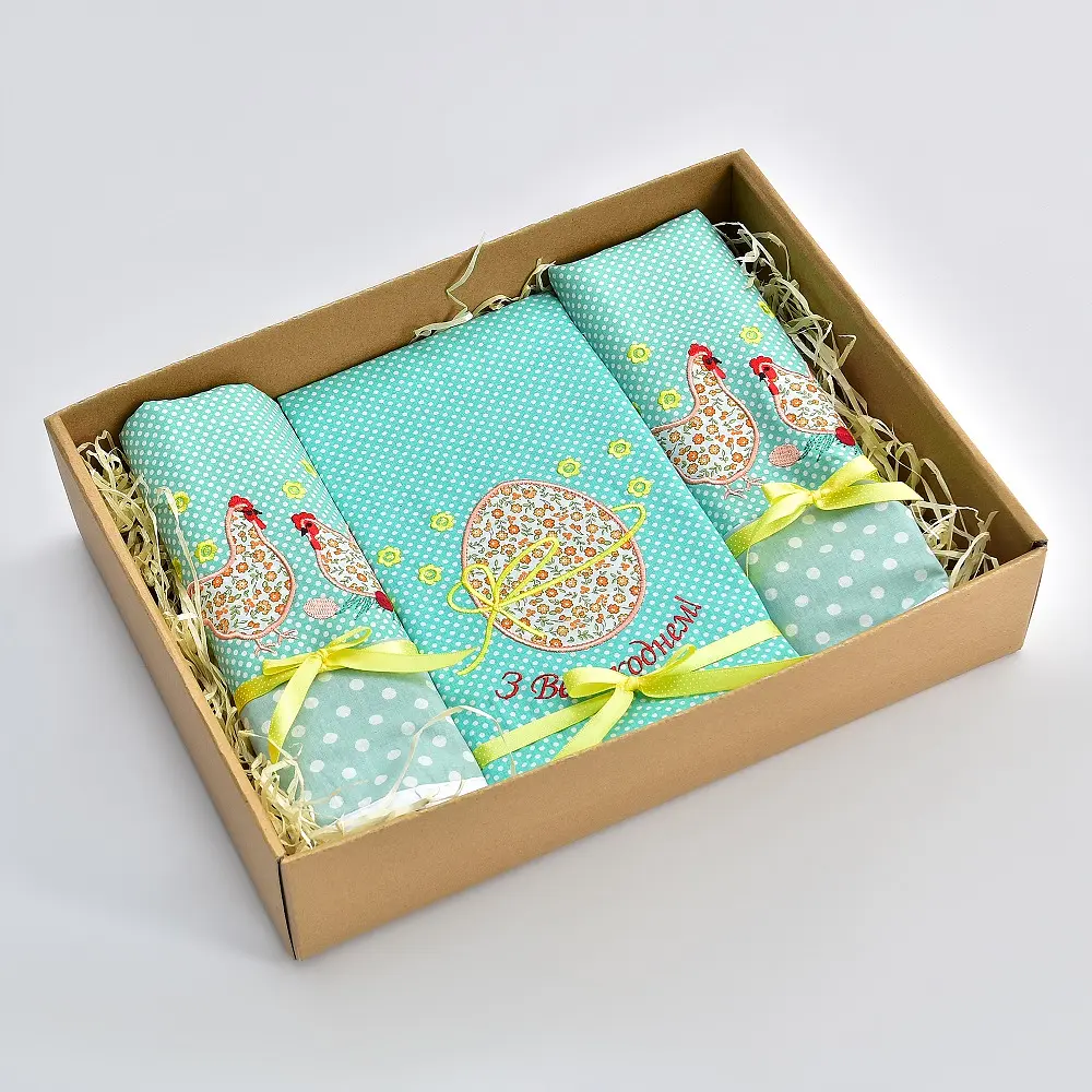 Набор Ideia Пасхальный, с вышивкой (8-34982 ментол) - фото 4