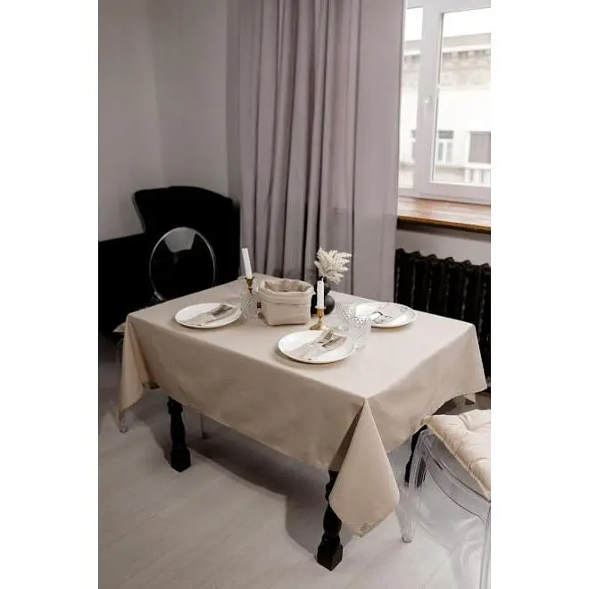 Скатертина Прованс RINO 120х134 см бежева (38569) - фото 5
