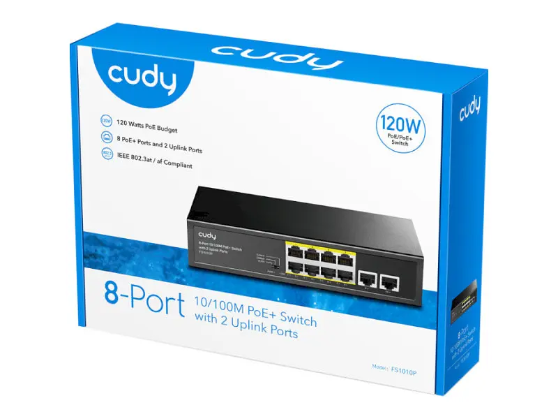 Комутатор CUDY FS1010P некерований - фото 4