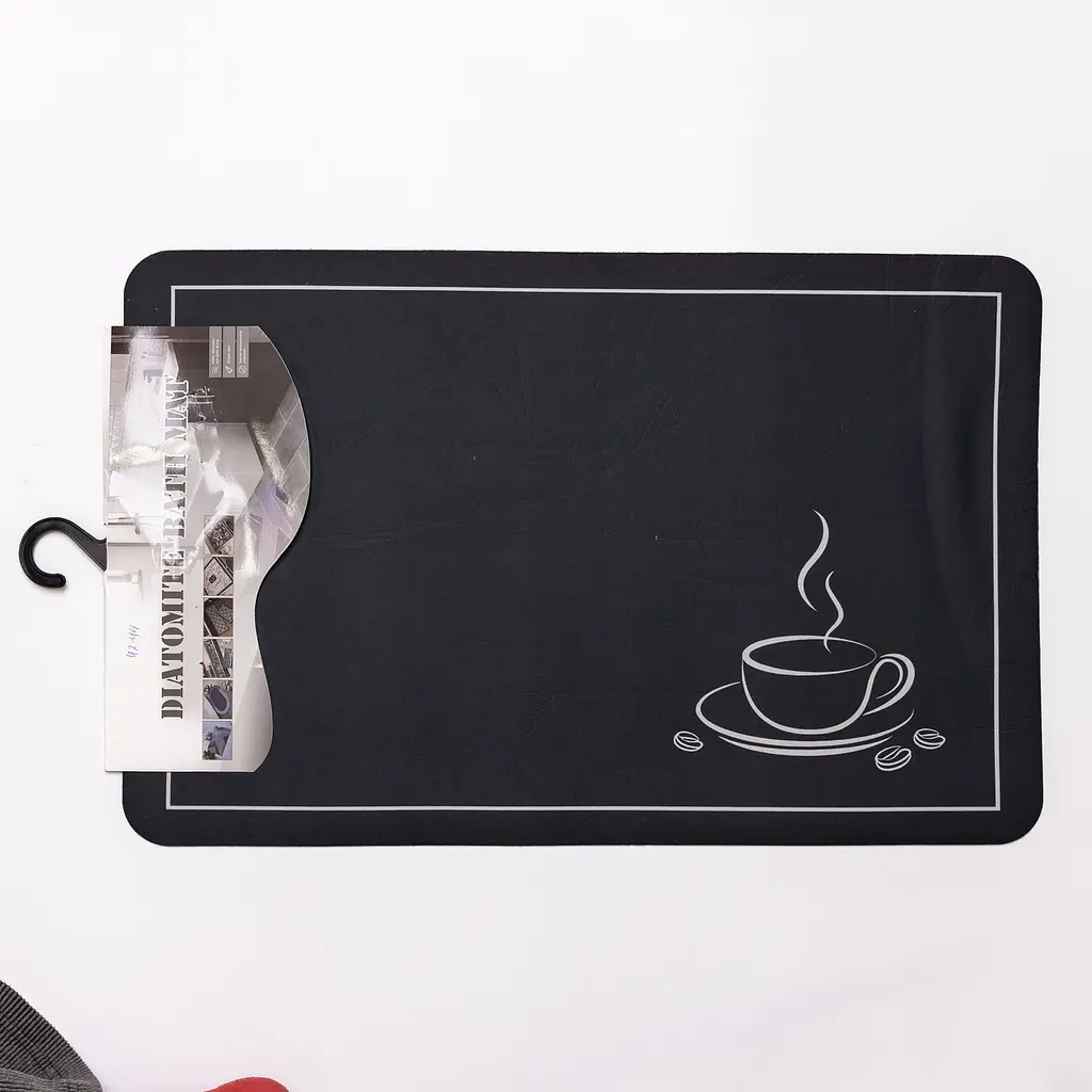 Коврик на кухню 3d коврик из диатомита для кухни безворсовый Coffe 38×58 (см) Коврик кухонный на пол в кухню Yiwu HP-42-44 - фото 3