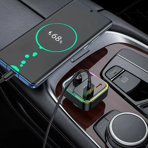 ФМ передатчик адаптер HOCO E81 Fantasy car BT FM transmitter - фото 5