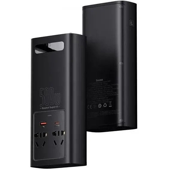 Автомобільний інвертор Baseus Super Si Power Inverter 500W [CGNB000101] [72165] - фото 3