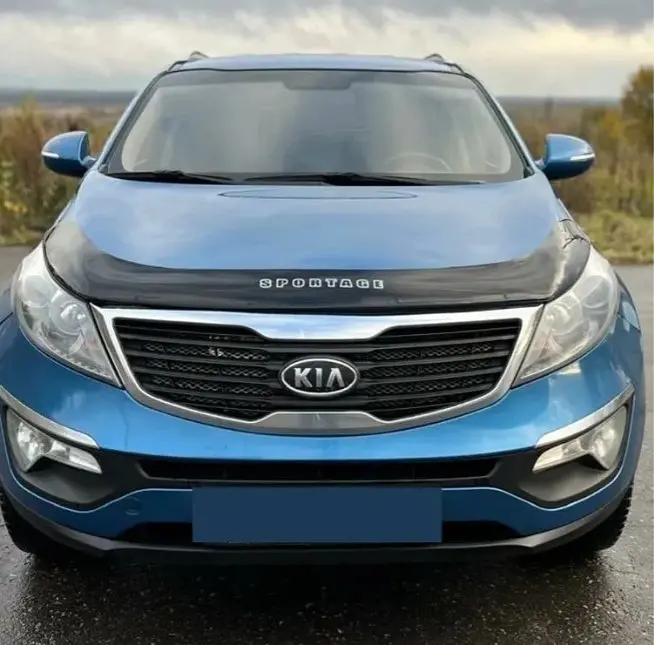 Дефлектор капоту мухобійка для Kia Sportage 2010-2015 Євро Кріплення (Vip Tuning) KA20 - фото 2