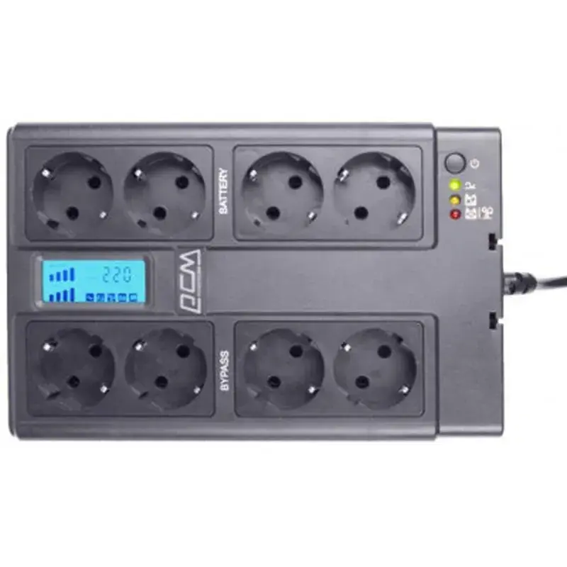 Пристрій безперебійного живлення Powercom CUB-850N LCD - фото 3