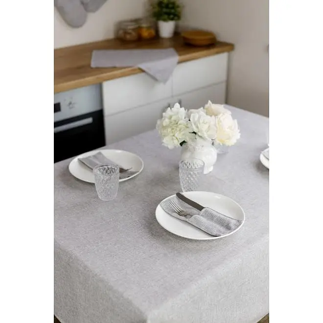 Скатерть Прованс Barcelona Gray 180х136 см (38668) - фото 5