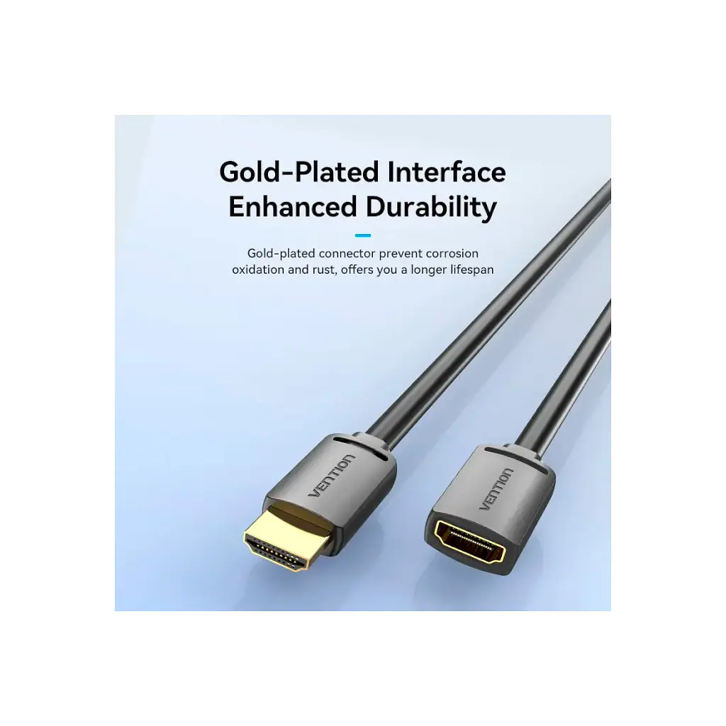 Кабель мультимедійний HDMI M to HDMI F 5.0m V2.0 4K60Hz Vention (AHCBJ) - фото 8