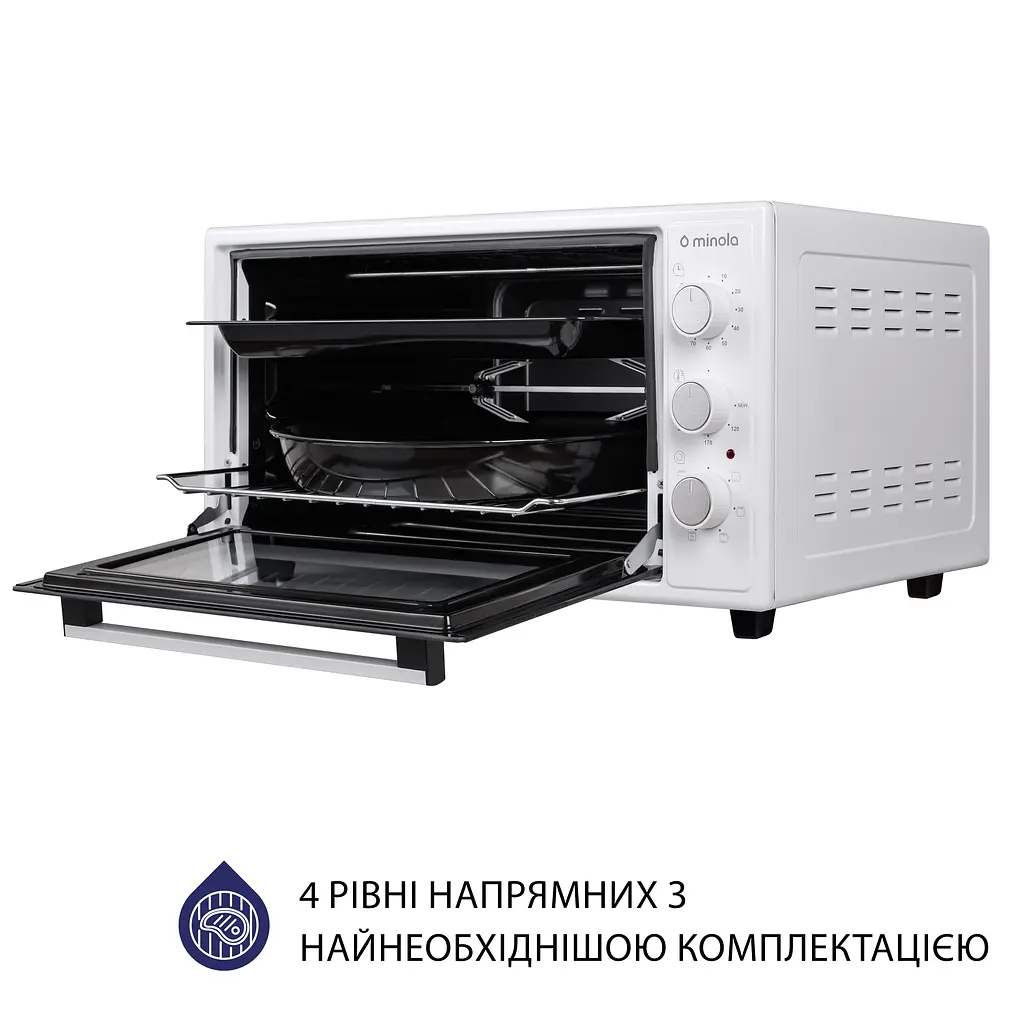 Електрична піч Minola FOET 4815 WH - фото 8