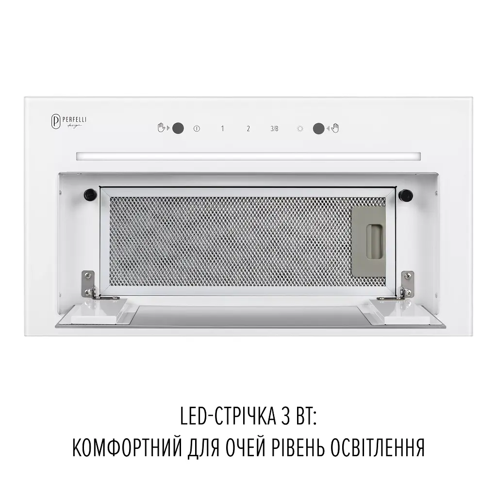 Витяжка повновбудована Perfelli Design Filini 5 Bianco Silenzio - фото 4