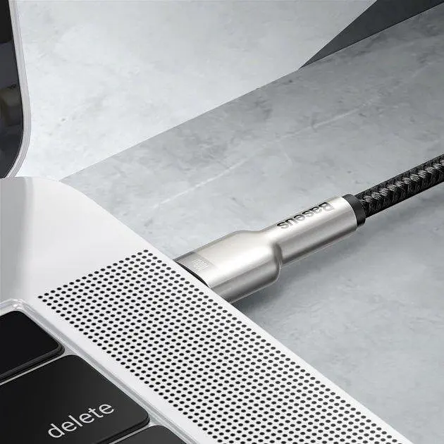 Кабель Baseus Cafule Series Metal Cable Type-C to Type-C 100W 1m CATJK-C01 Black - фото 10