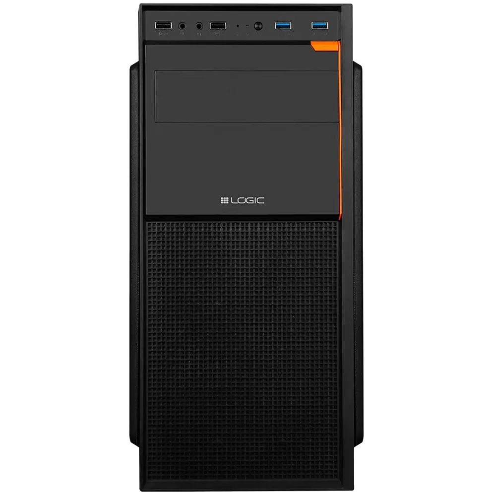 Корпус LogicConcept J23 USB 3.0x2+2.0x2 BLACK без БП ATX - фото 2