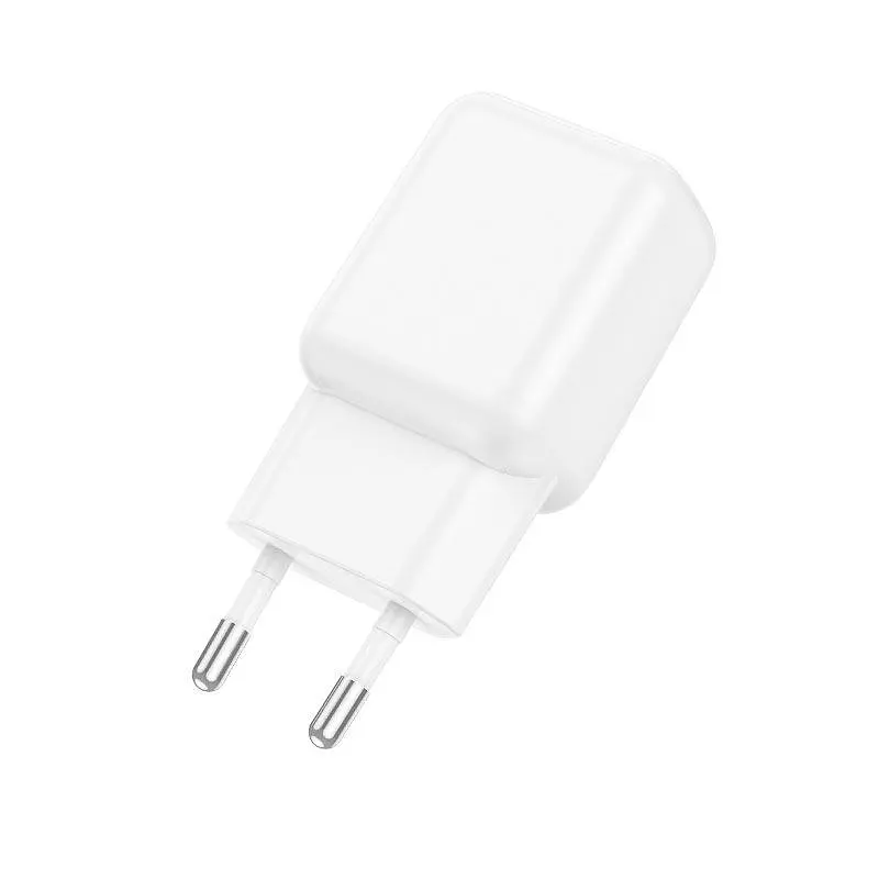 Адаптер живлення - зарядний пристрій HOCO C96A single port charger 1USB 2.1A білий - фото 2