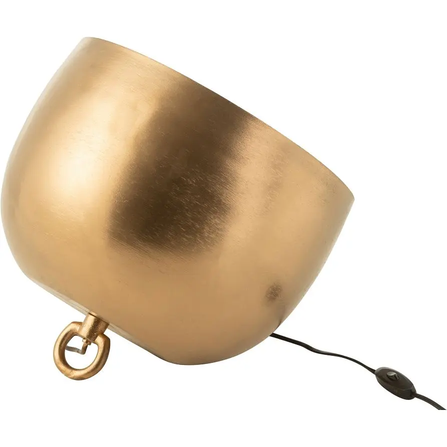 Лампа напольная J-line металлическая золотая - фото 2