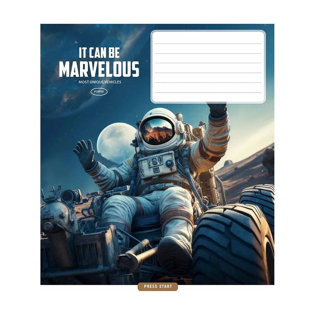 Зошит Школярик Star Marvelous 18 аркушів лінія (018-3591L), в асортименті - фото 2
