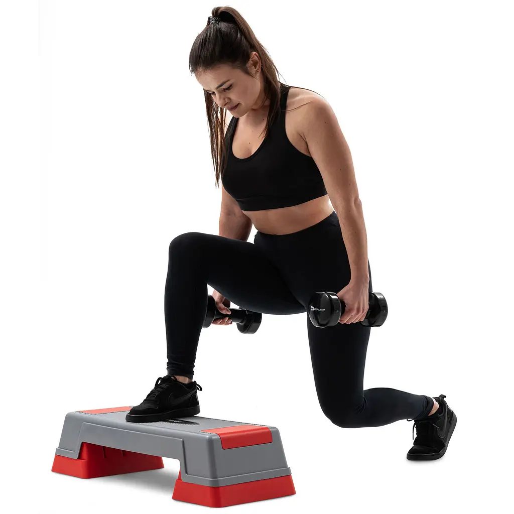 Степ платформа Hop-Sport HS-PP020AS сіро-червона - фото 8