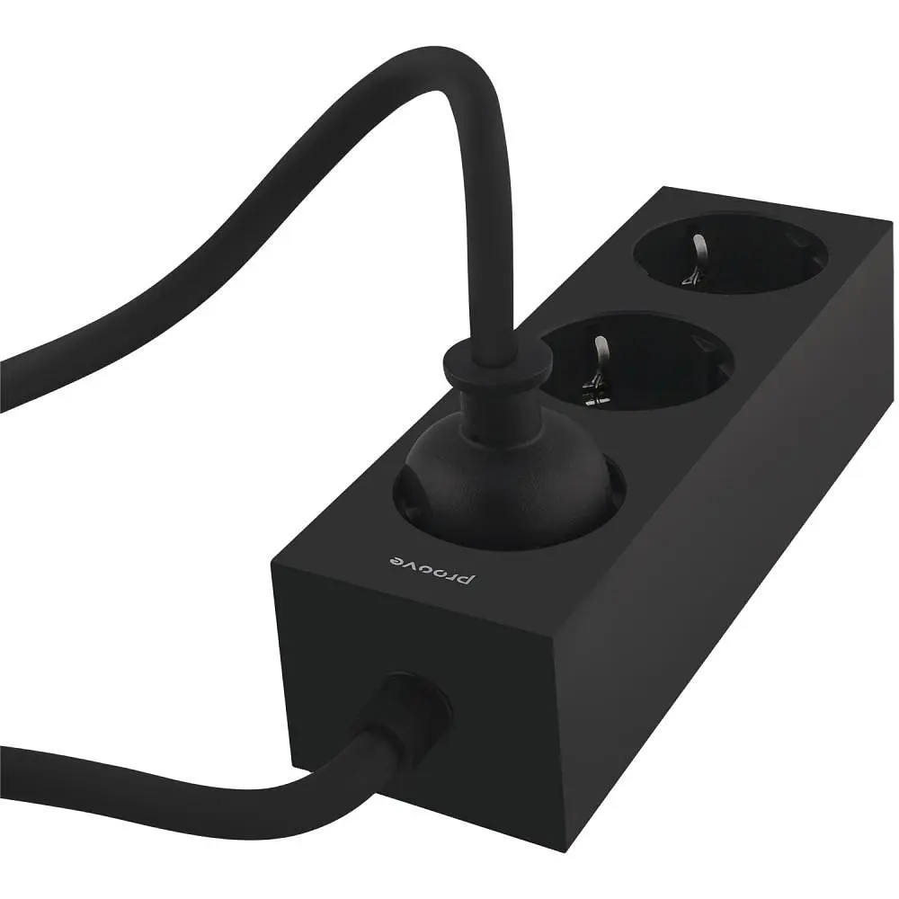 Мережевий фільтр Proove Magnet Strip (3xAC) 1.6m black (PSMS25000001) - фото 7