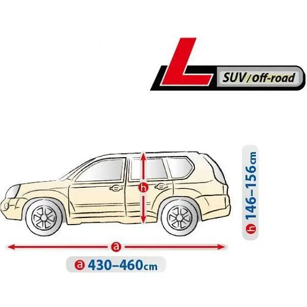 Тент автомобільний для джипа та мінівена Kegel-Blazusiak L 460x156 см Optimal Garage (5-4330-241-2092) - фото 2