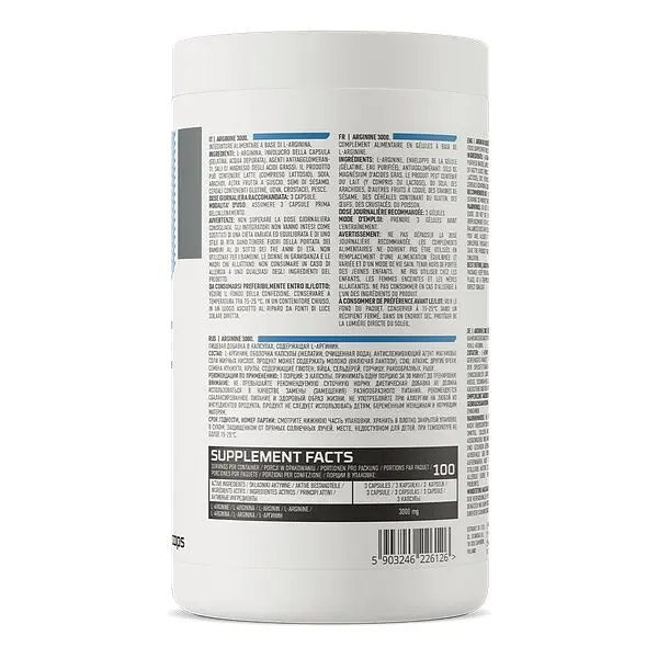 Амінокислота OstroVit Arginine 1000, 300 капсул - фото 2