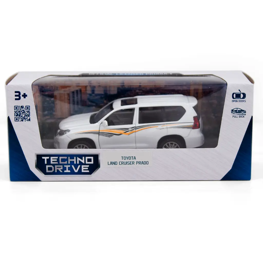 Автомодель TechnoDrive Toyota Land Cruiser біла (250277) - фото 11