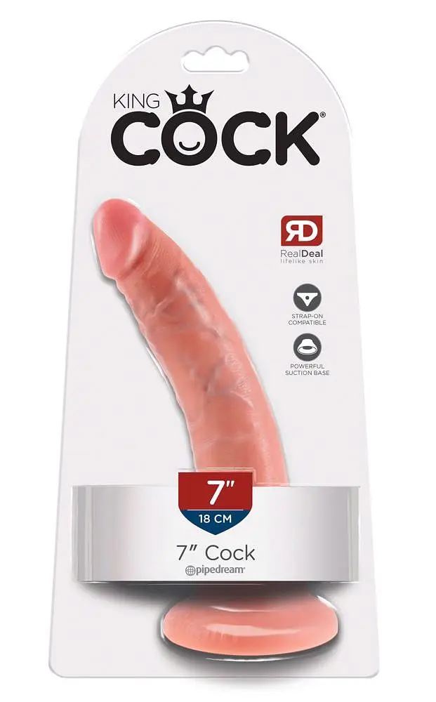 Фаллоимитатор King Cock 7", 20.5 см (телесный) - фото 2