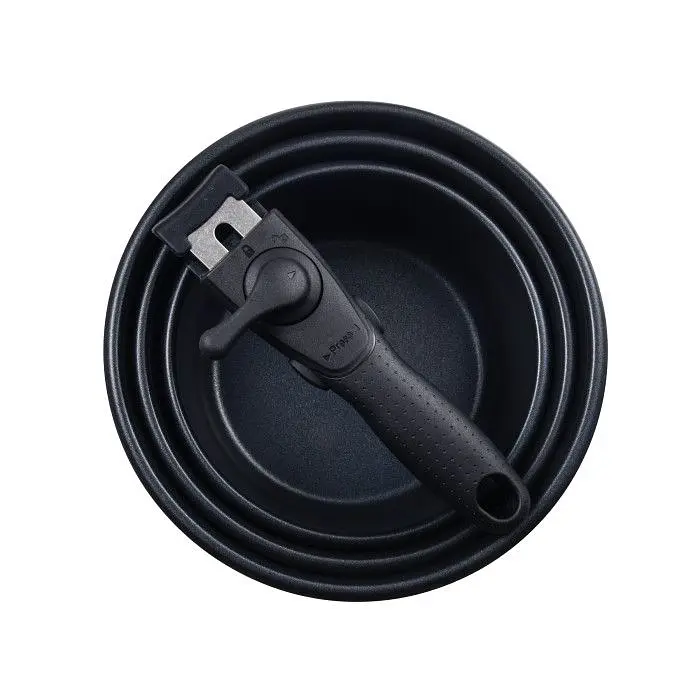 Набор ковшей со съемной ручкой Bergner Click & cook 1.5/2.1/3 л (BG-32293-MM) - фото 3