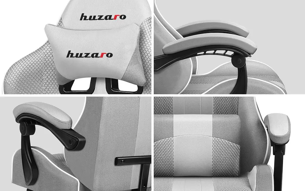 Компьютерное кресло Huzaro Force 4.7 White ткань - фото 8