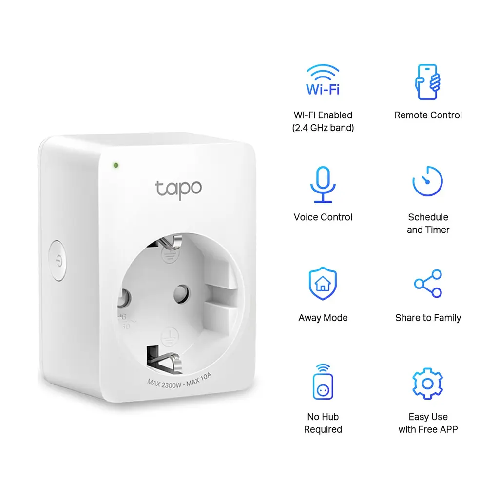 Розумна розетка TP-Link Tapo P100 (2-pack) (Tapo P100(2-pack)) - фото 2