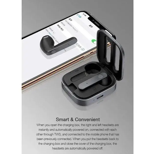 Bluetooth-гарнітура стерео навушники бездротові iMiLab imiki Earphone MT1 - фото 8