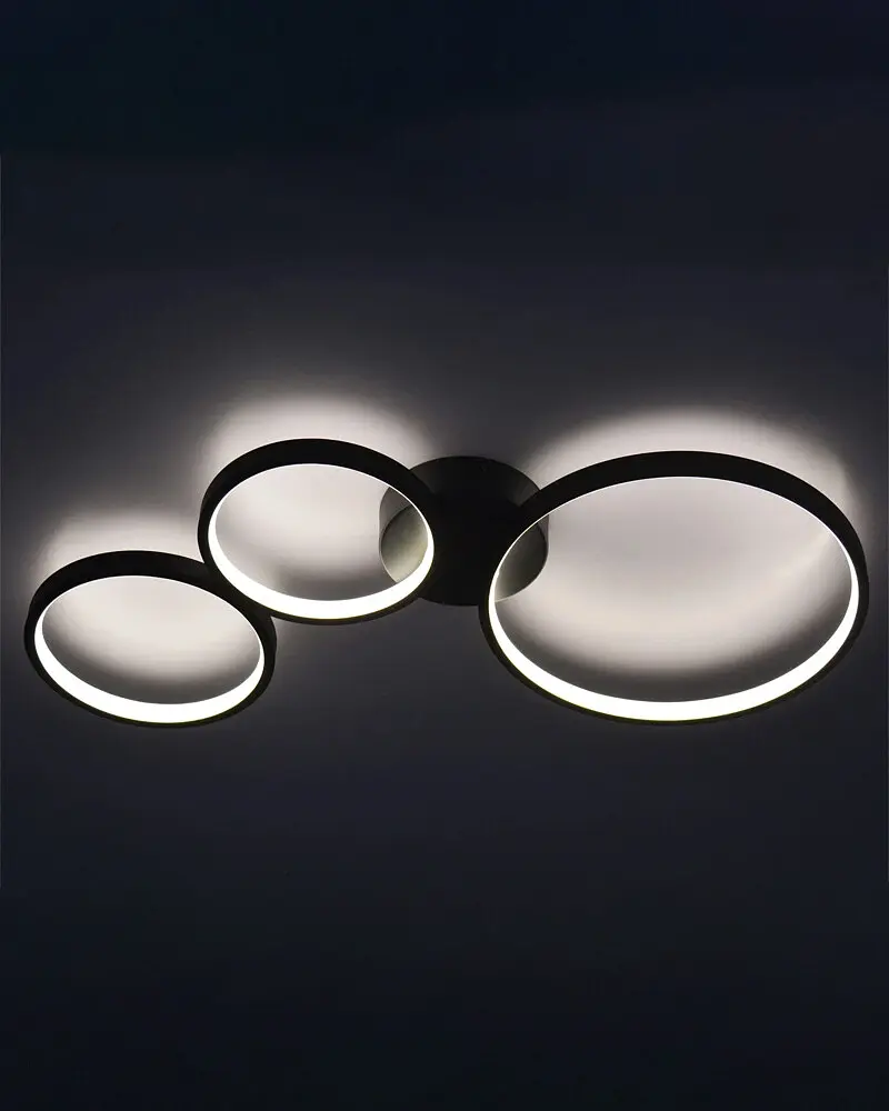 Люстра Goldlux 331014 Flamenco LED 1x33W 4000K 5200Lm IP20 черная - фото 3