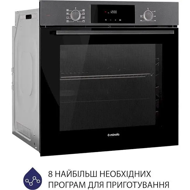 Духова шафа Minola EOD 6804 Platinum Gray сірий - фото 2