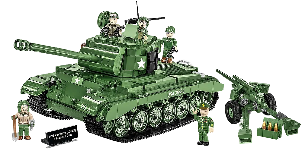 Конструктор COBI танк M26 Pershing 3inch M5 Gun 2563 - фото 2
