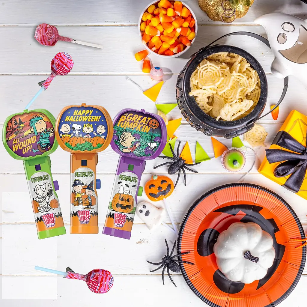 Тримач з льодяником Pop Ups Halloween Peanuts Mini Lollipops 1 шт - фото 2