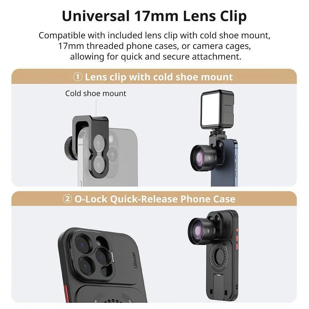 Об'єктив Ulanzi Cl-005 16mm Wide-Angle Mobile Lens (Cl-005 F008) Чорний - фото 8