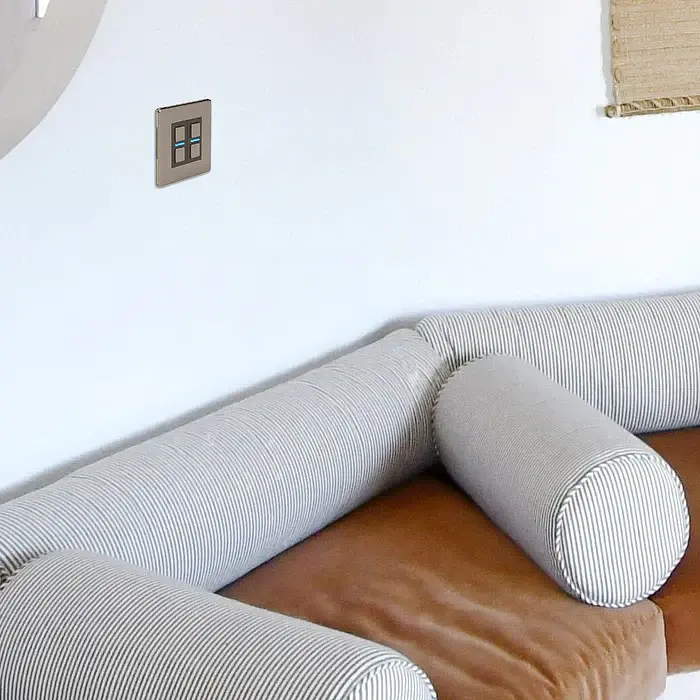 Lightwave Smart Dimmer 2 Gang из нержавеющей стали LP22 - фото 3