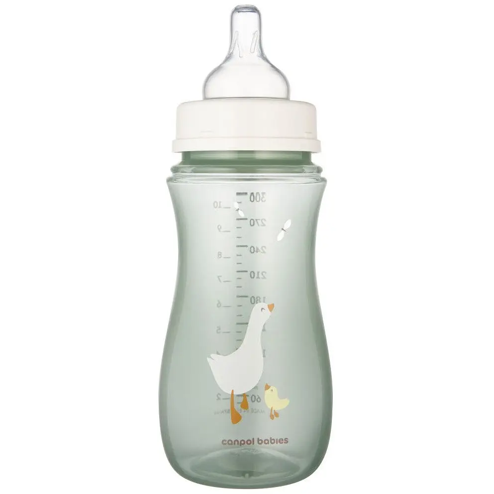 Бутылка Canpol babies Easystart Гуси антиколиковая с широким отверстием 300 мл серая (35/246) - фото 2