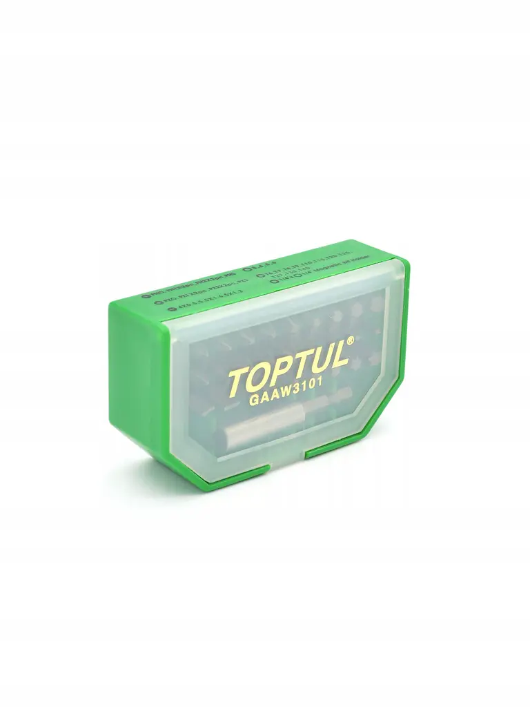 Набір біт для шурупокрута 31 од. TOPTUL 1/4" SL;PH;PZ;TORX;HEX + магнітний тримач GAAW3101 - фото 6