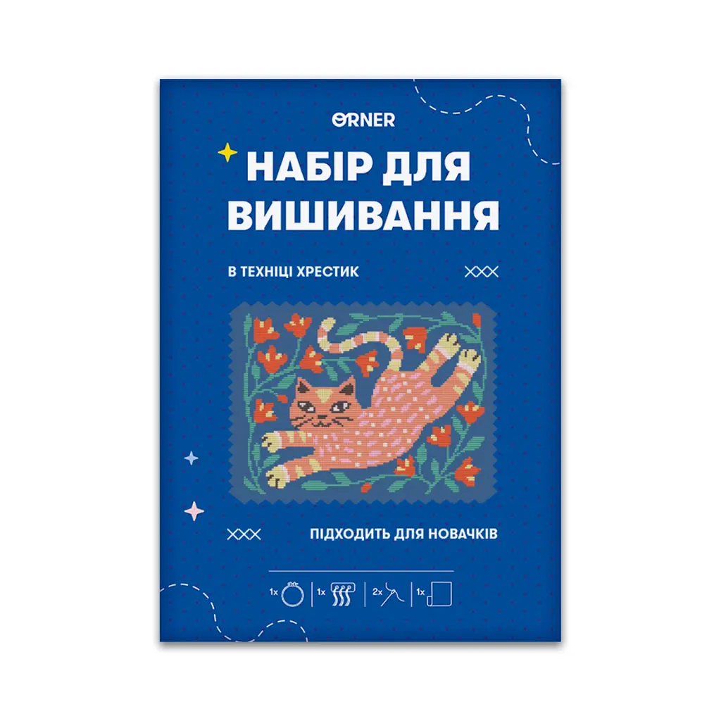 Набір для вишивання «Кіт серед квітів» - фото 6