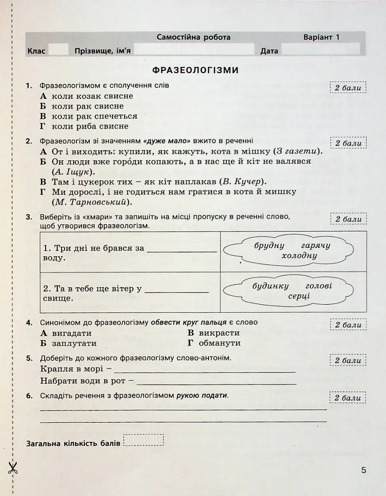 Українська мова. 6 клас. Контроль результатів навчання - Віктор Заболотний - фото 4