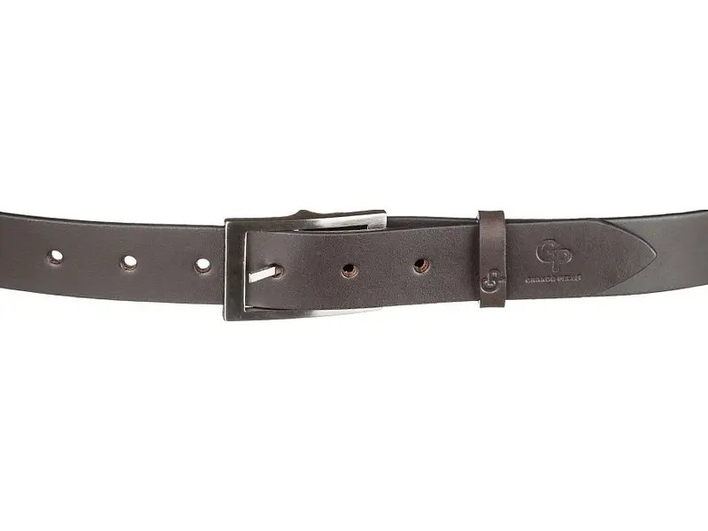 Чоловічий шкіряний ремінь GRANDE PELLE 3,5х120 см acs0014972 - фото 2