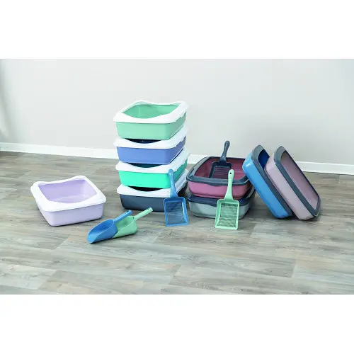 Туалет Trixie Mio для котят с бортами пластиковый прозрачный 38 x 12 x 50 см - фото 7