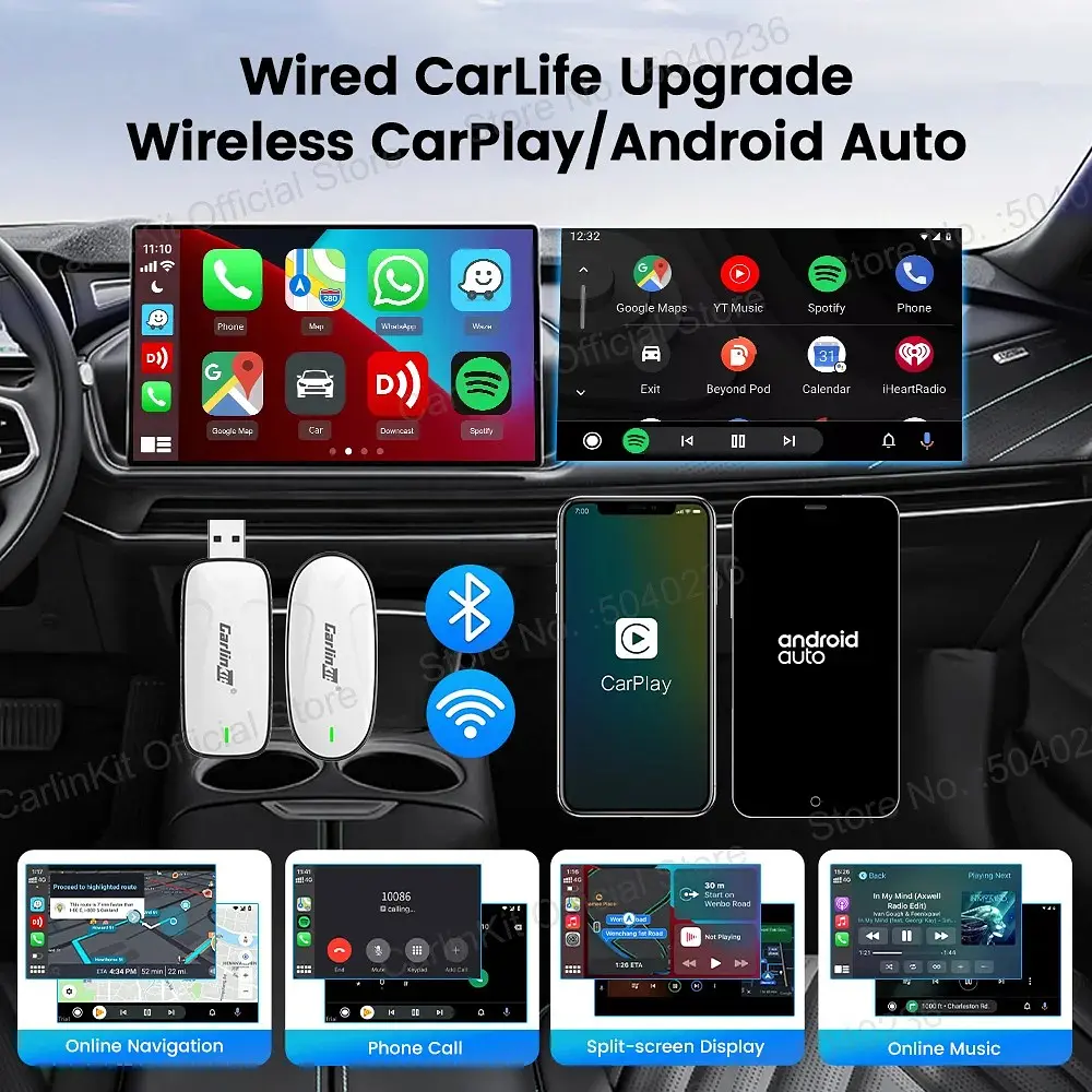 Адаптер CarlinKit X2CA для китайських автомобілів з Baidu Carlife на CarPlay/Android Auto - фото 10