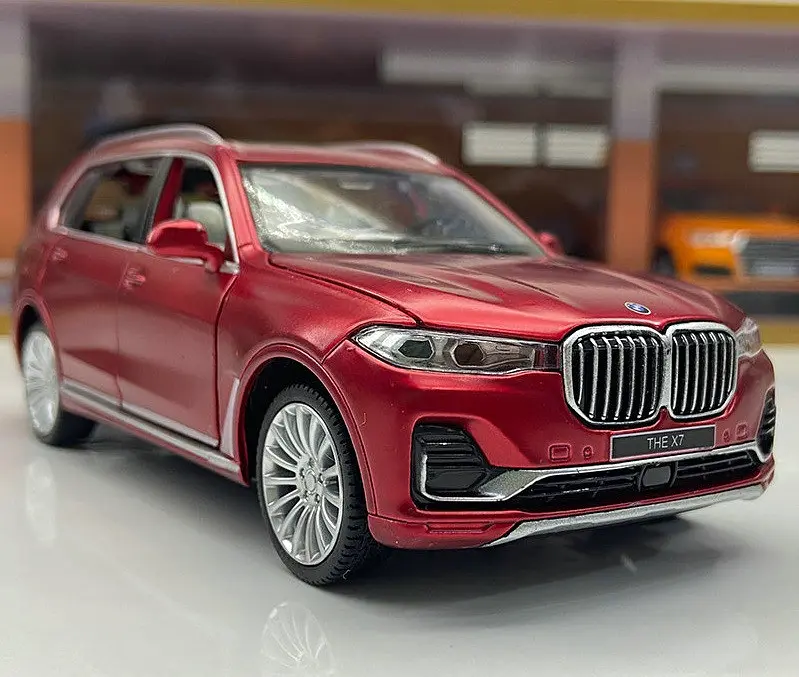 Колекційна металева модель автомобіля Автопром BMW X7 з інерцією, світлом та звуком 1:32 - фото 5