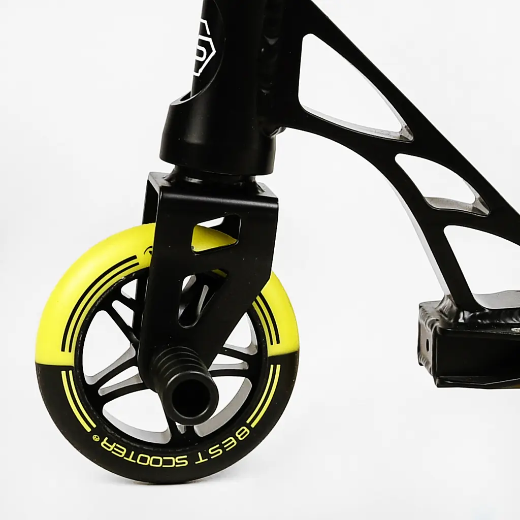 Самокат трюковий Best Scooter 55х85 см Чорно-жовтий 000231345 - фото 4