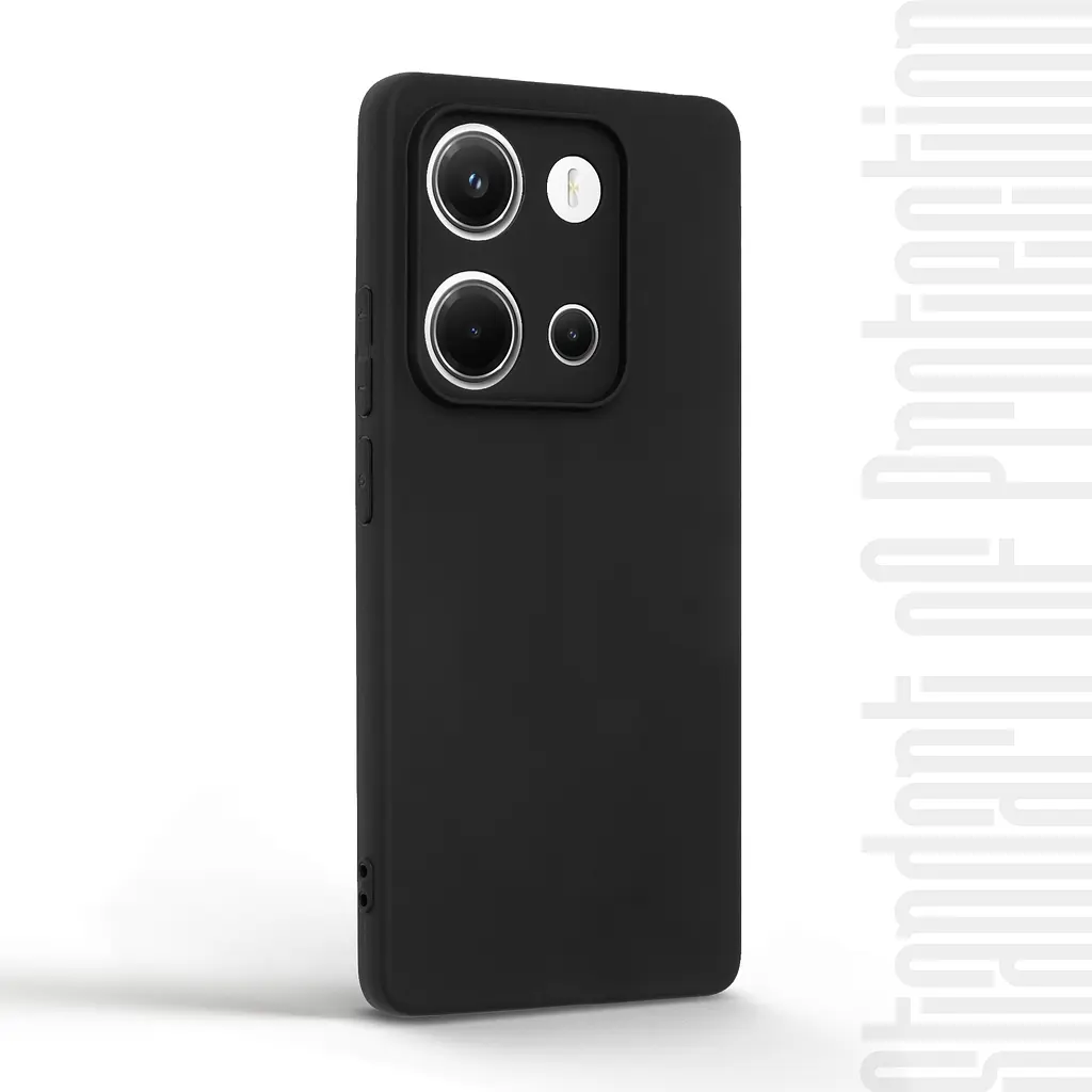 Чехол-накладка для смартфона Xiaomi Redmi Note 14S 4G противоударный, силиконовый, термополиуретановый (ТПУ), с защитой камеры и корпуса, черный, защита всего корпуса, ArmorStandart (ARM82005) - фото 2