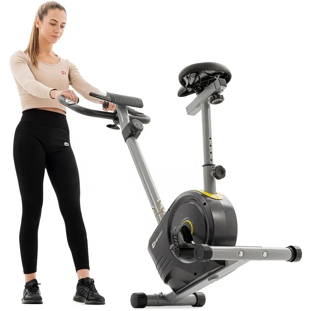Велотренажер Hop-Sport HS-2050H Sonic магнитный желтый - фото 15