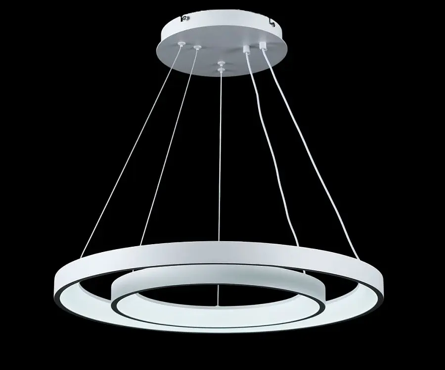 Люстра стельова LED Splendid Ray L2551/580+380/2, 2 лампи, білий, регулювання світла, сучасний стиль - фото 2