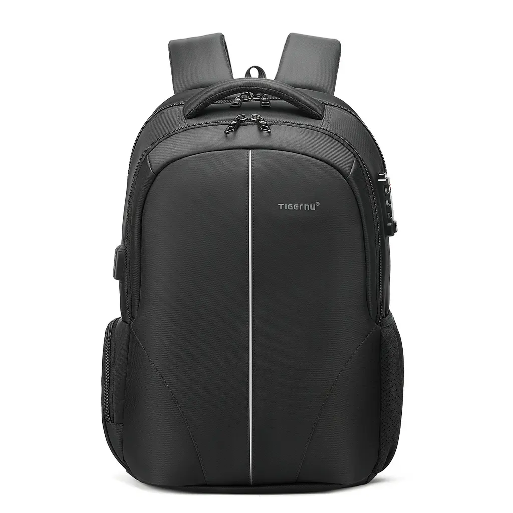 Рюкзак Tigernu T-B3105-3A з відсіком для ноутбука 15.6" та кодовим замком 22 л Black (16218) - фото 2