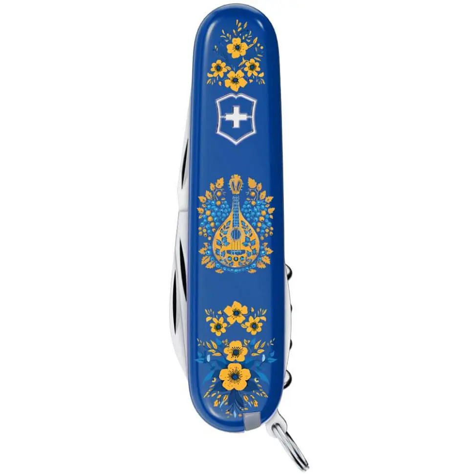 Ніж Victorinox Spartan Ukraine 91мм 12функ син Українські мотиви - фото 3