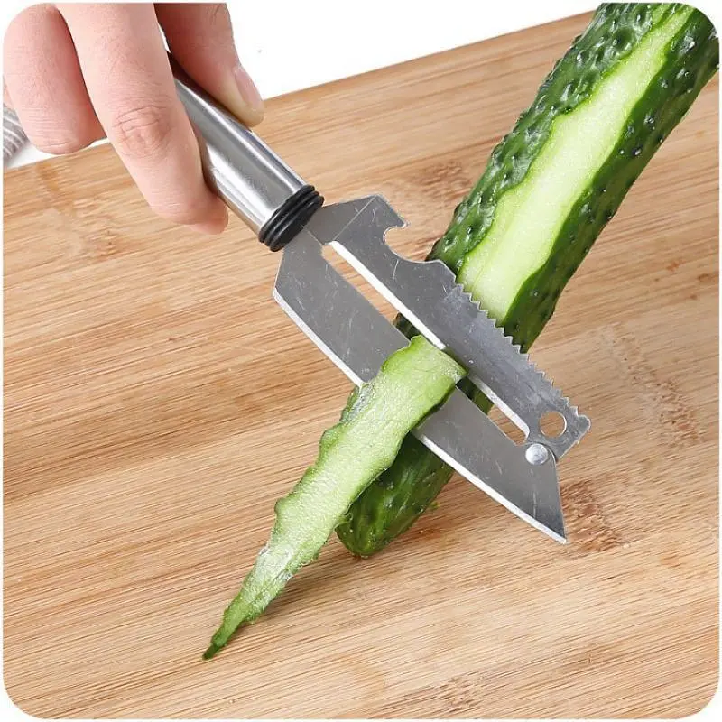 Набір багатофункціональних шинковок ножів з нержавіючої сталі 30 см і 21 см ніж «Рома», Kitchen Master 87686 - фото 10