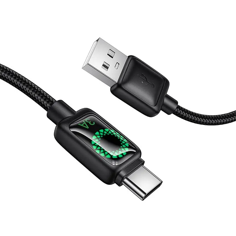 Кабель Hoco U146 Mundo USB to Type-C 36W (1,2 м) Black - фото 4