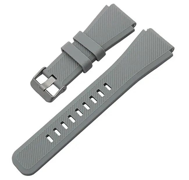 Силиконовый ремешок Primo для часов Xiaomi Huami Amazfit SportWatch 2/Amazfit Stratos Grey - фото 4